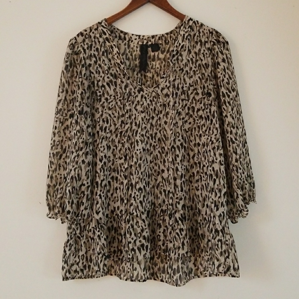 Petticoat Alley animal print blouse
